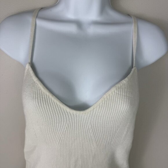 Vero Moda Women's Cream Cami Top Spaghetti Strap Tank Tee Shirt Size Large NWT - Picture 5 of 9